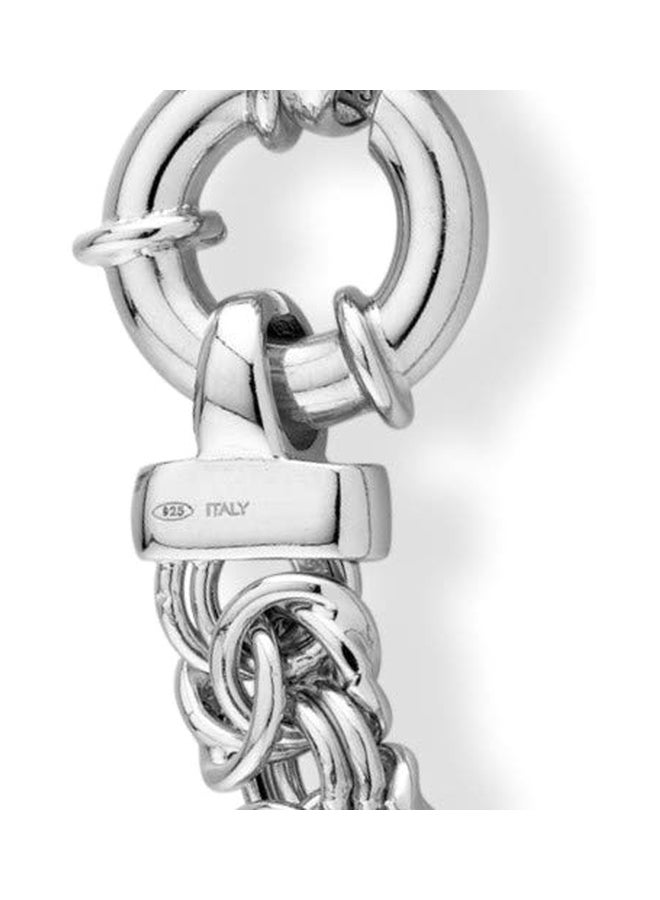MiaBella 925 Sterling Silver Byzantine Link Chain Bracelet - Image 4