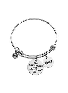 Stainless Steel Mothers Day Birthday Cuff Bracelet