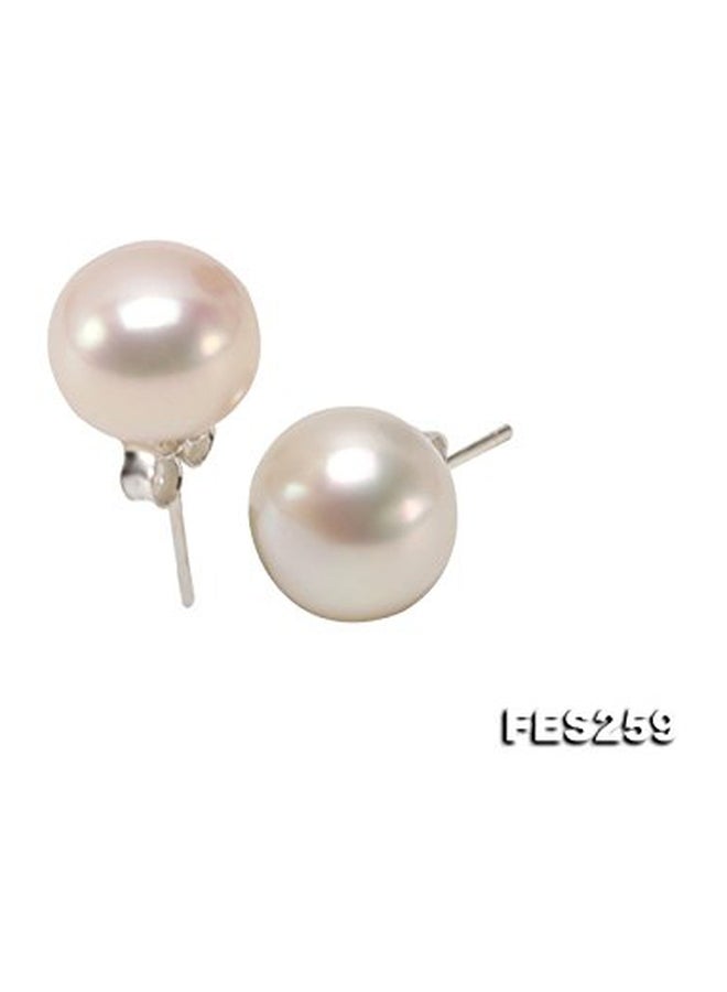 925 Sterling Silver Pearl Stud Earrings - v1553871689/N22643381A_3