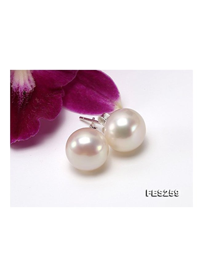 925 Sterling Silver Pearl Stud Earrings - v1553871798/N22643381A_4