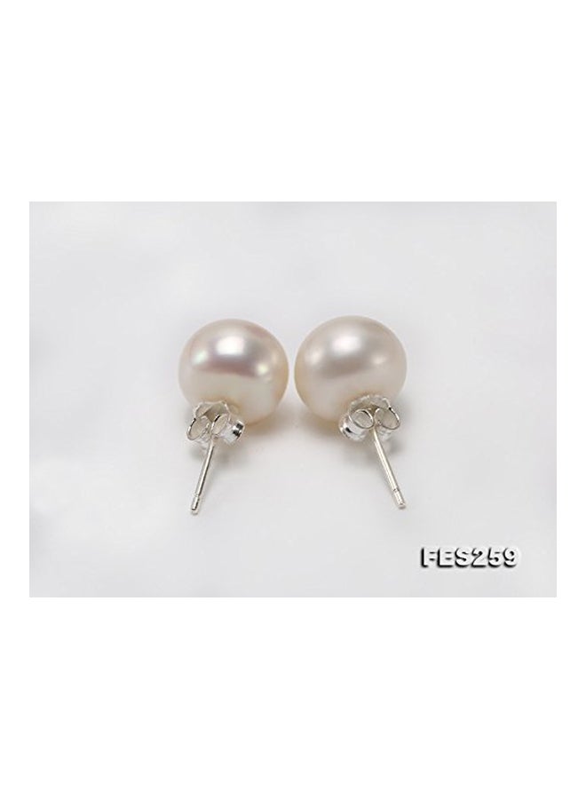 925 Sterling Silver Pearl Stud Earrings - v1553871814/N22643381A_2