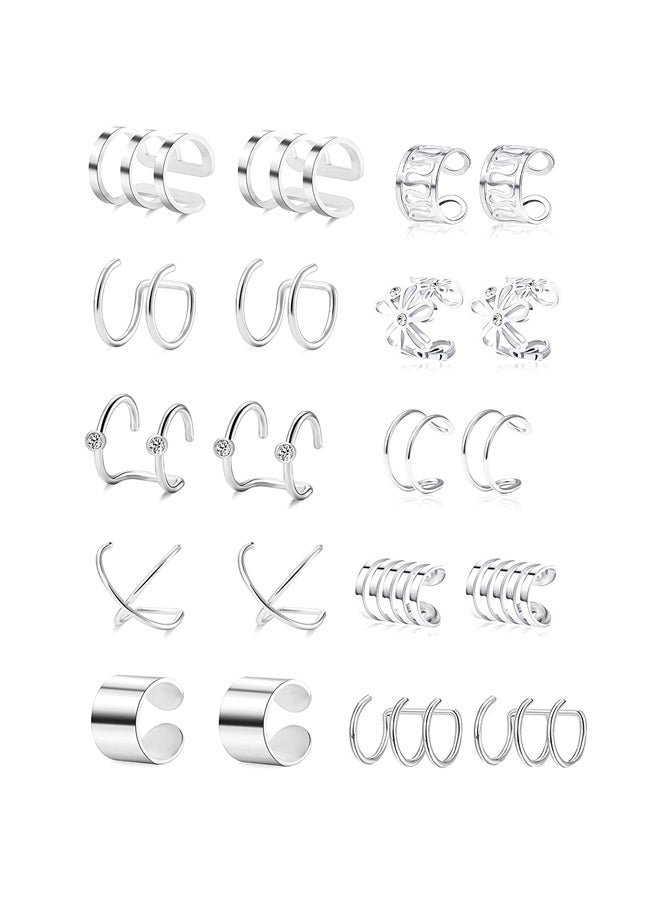 Tornito 10-Pair Stainless Steel Ear Cuff  - Image 1