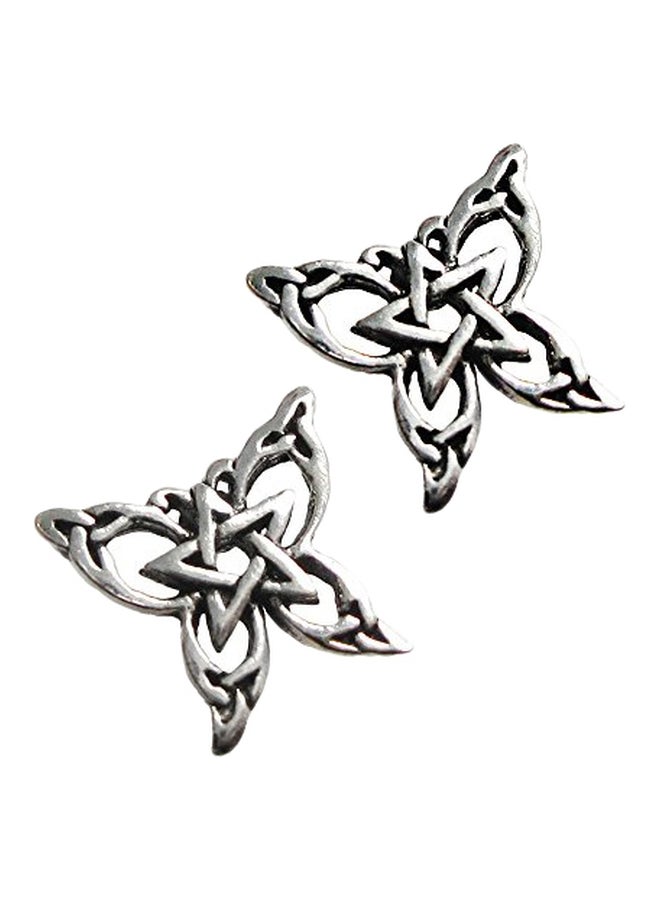 925 Sterling Silver Butterfly Stud Earrings