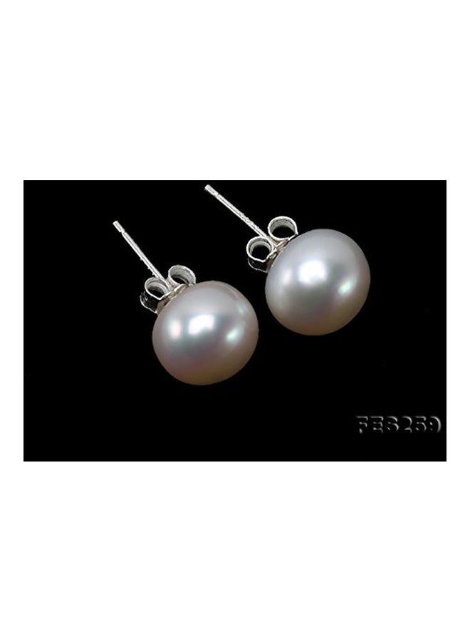 925 Sterling Silver Pearl Stud Earrings - v1553872318/N22643381A_5