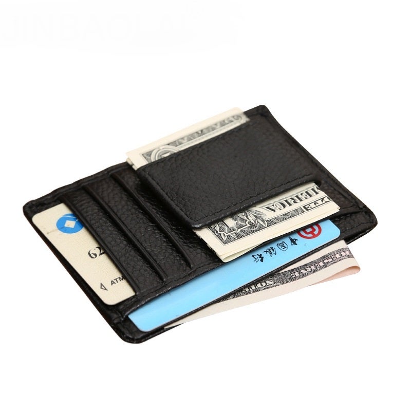 JINBAOLAI - Leather Multifunctional Wallet For Men Black - Image 1