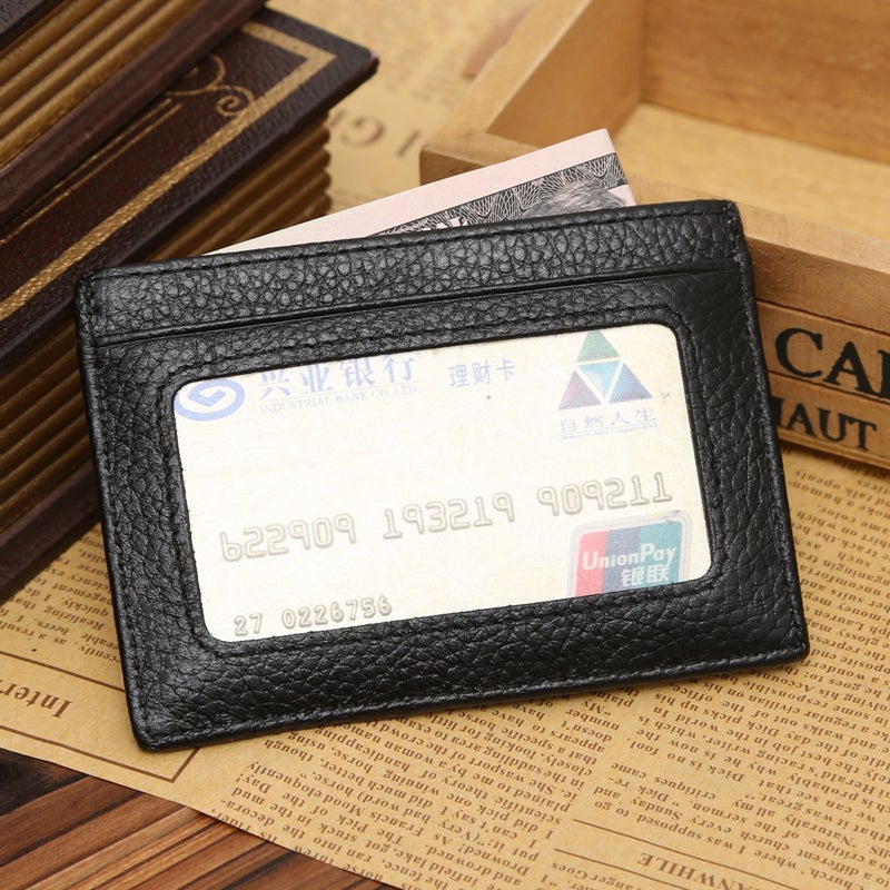 JINBAOLAI - Leather Multifunctional Wallet For Men Black - Image 1