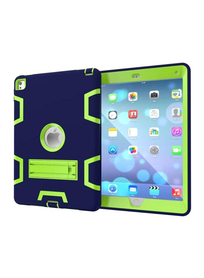 Protective Case Cover With Kickstand For Apple iPad Pro Navy Blue/Green - Image 1