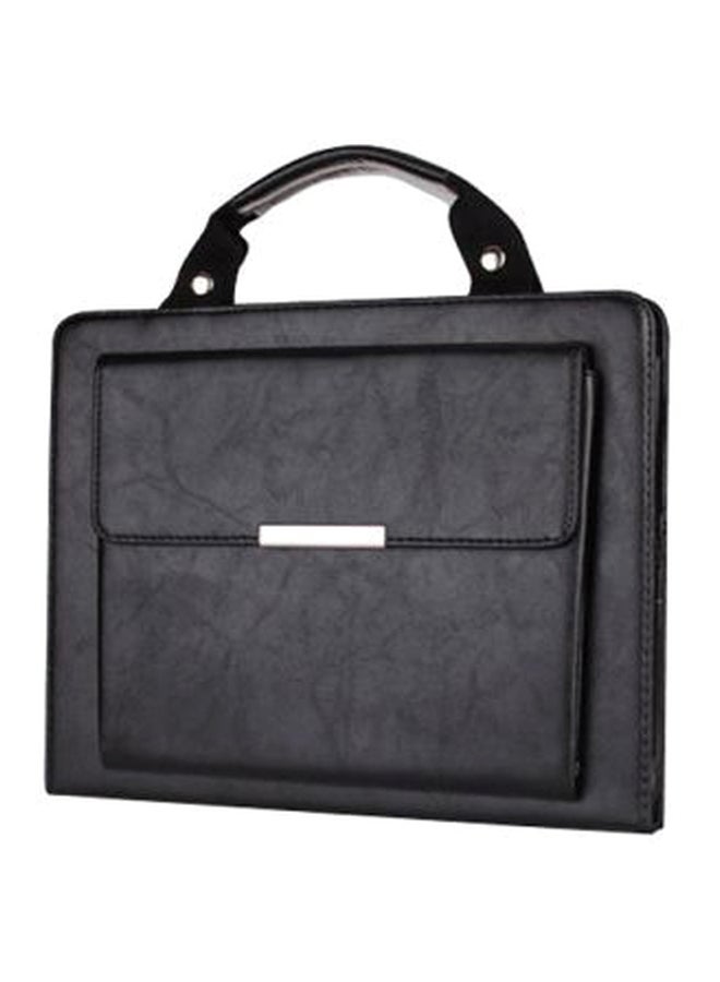 Universal Black Carrying Handbag PU Leather Stand Case Cover For iPad 4 3 2 black  - Image 1