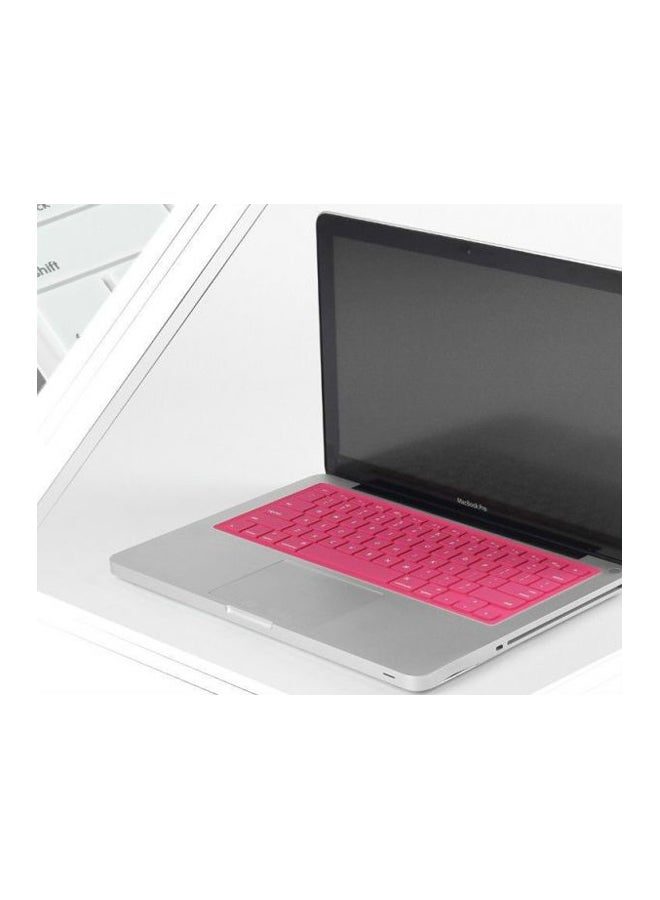 Keyboard Silicone Cover Skin For Apple Macbook Pro 13 15 17 / Air 13 pink - Image 2