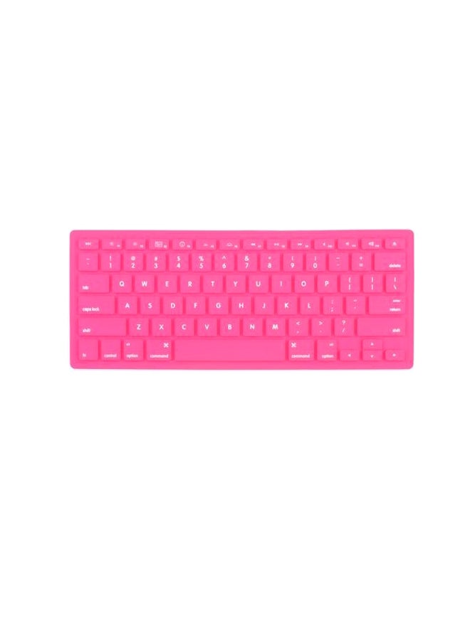 Keyboard Silicone Cover Skin For Apple Macbook Pro 13 15 17 / Air 13 pink - Image 1