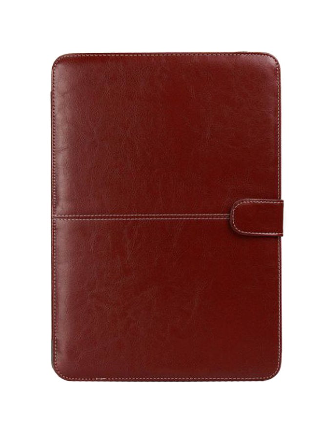 Pu Leather Case Laptop Notebook Sleeve Bag Cover Skin For Macbook Air 13 Inch red - Image 1