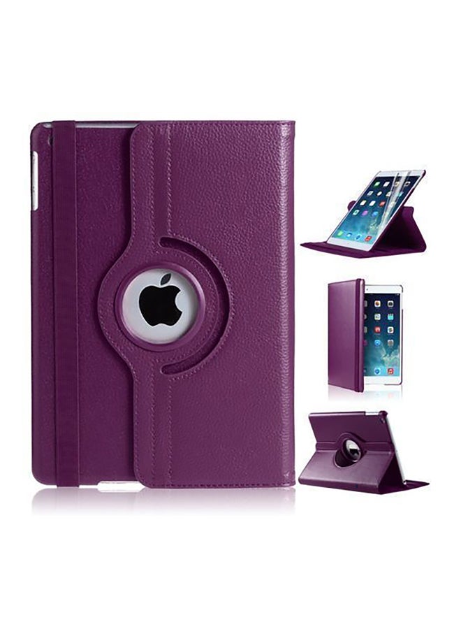 360 Degree Rotatable Case Cover For Apple iPad 2/3/4 Purple/Black - Image 2