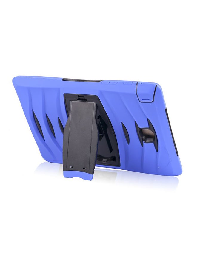 Hybrid Case Cover With Kickstand For Samsung Galaxy Tab A 8.0 8-Inch (T350) Purple/Black - Image 3