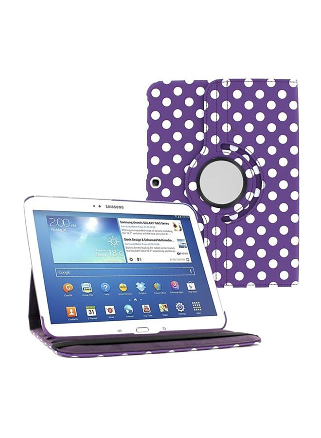 Flip Cover For Samsung Galaxy Tab 4.7-Inch Purple/White