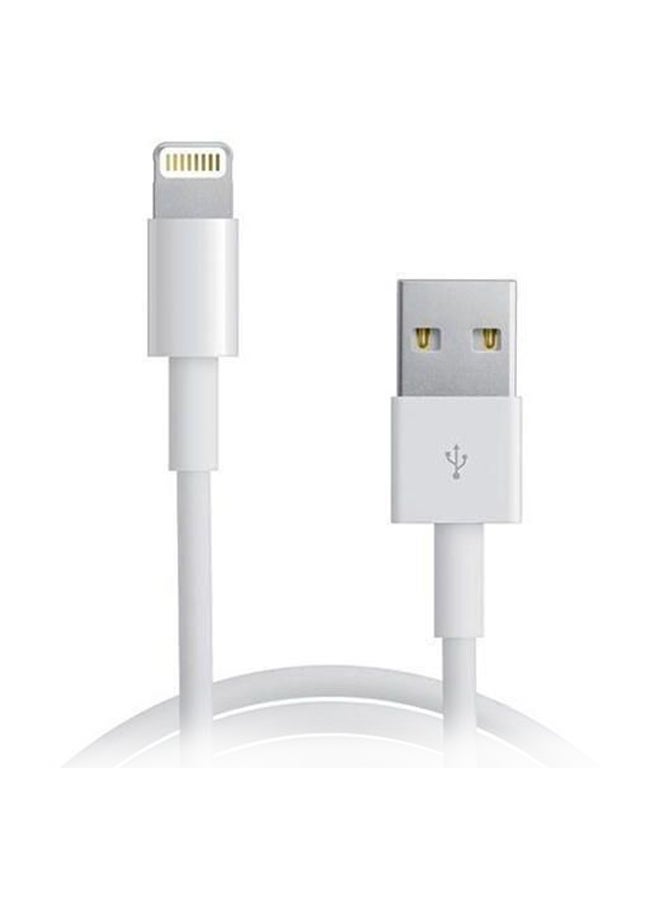 Lightning Data Sync Charging USB Cable White - Image 2