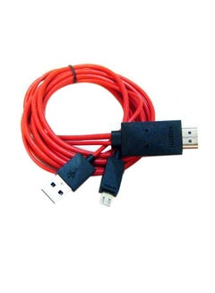 Micro USB To HDMI Cable Adapter For Samsung Galaxy S3/S4/Note 2 Red/Blue
