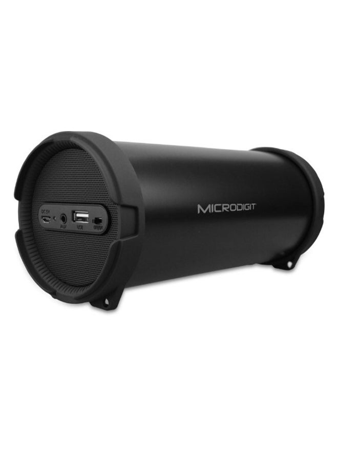Microdigit - Portable Bluetooth Drum Speaker Black - Image 1
