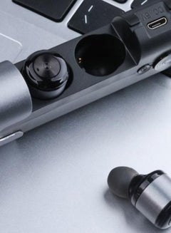 Awei Bluetooth Wireless In-Ear Earphone With Charging Case Grey  - Image 2