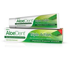 AloeDent Triple Action Aloe Vera ToothPaste, 100ml white  - Image 2