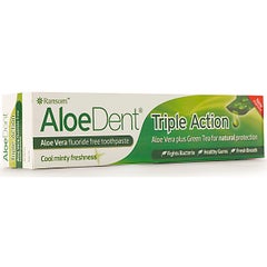 AloeDent Triple Action Aloe Vera ToothPaste, 100ml white  - Image 3