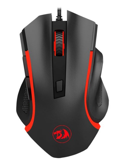 Redragon M606 Nothosaur Gaming Mouse with Optical Sensor 3200 DPI, 6 Buttons (Black)