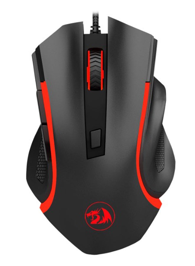 REDRAGON Redragon M606 Nothosaur Gaming Mouse with Optical Sensor 3200 DPI, 6 Buttons (Black)  - Image 1