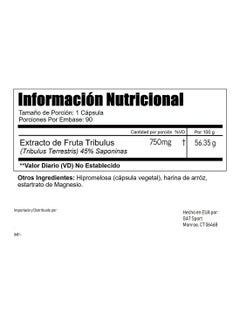 GAT Tribulus Performance Enhancer Dietary Supplement 90 Capsules  - Image 2
