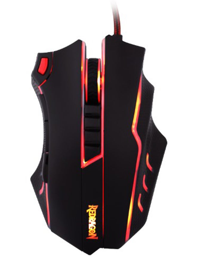 REDRAGON Programmable Wired Gaming Mouse Black/Red - Image 1