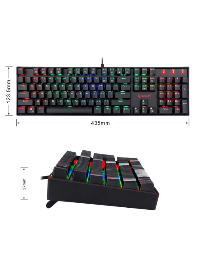 REDRAGON - Vara K551-RGB LED Backlit Mechanical Gaming Keyboard - Image 1