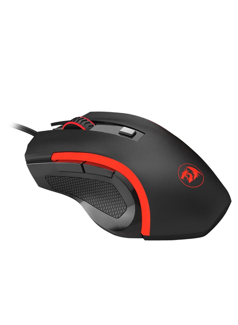 REDRAGON Redragon M606 Nothosaur Gaming Mouse with Optical Sensor 3200 DPI, 6 Buttons (Black)  - Image 3