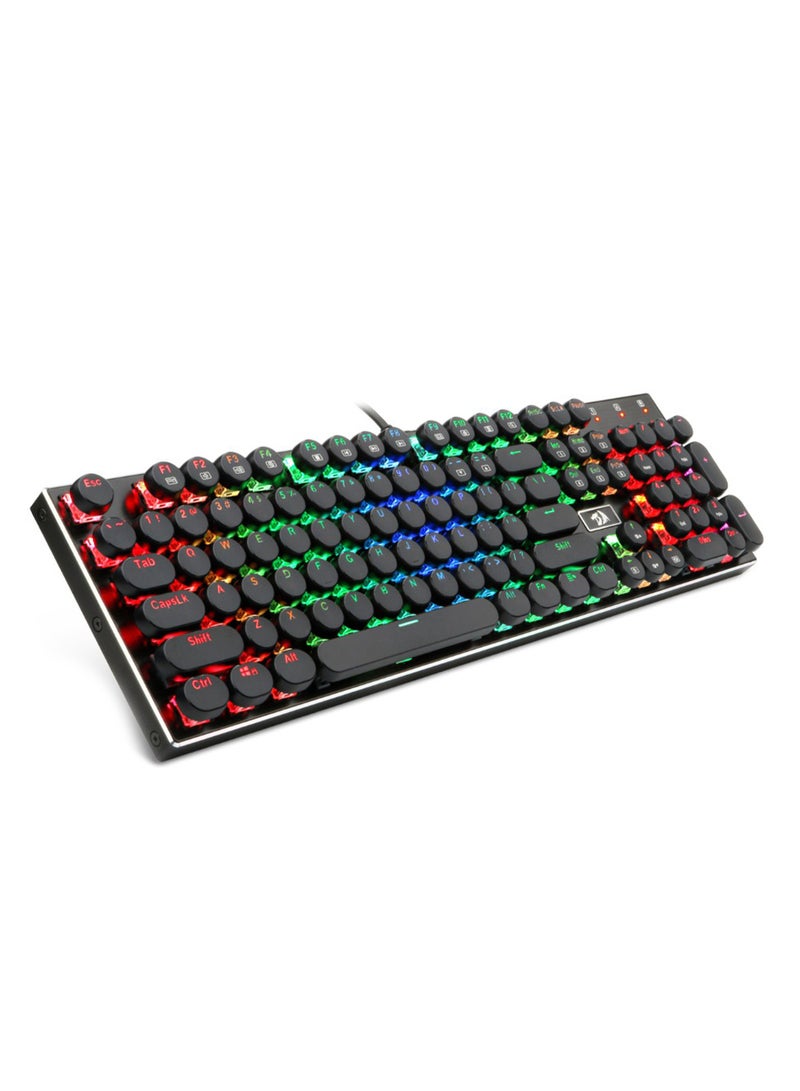 LED Backlit Mechanical Wired Gaming Keyboard Black