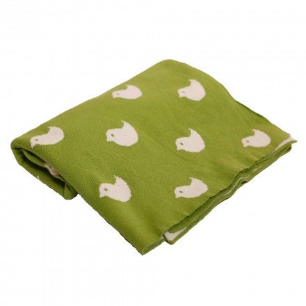 Knitted Baby Blanket-Birdies