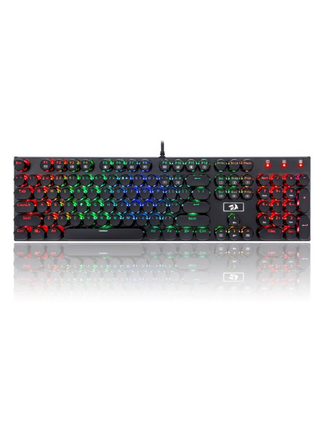LED Backlit Mechanical Wired Gaming Keyboard Black