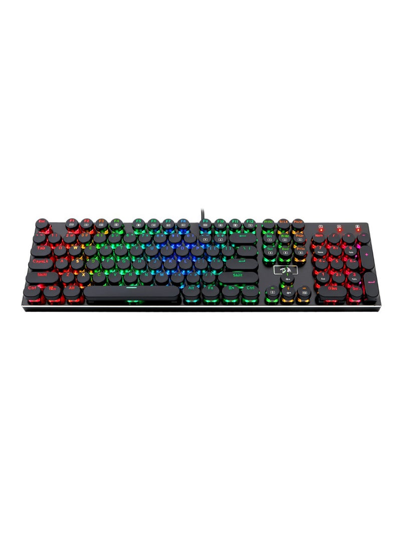 LED Backlit Mechanical Wired Gaming Keyboard Black