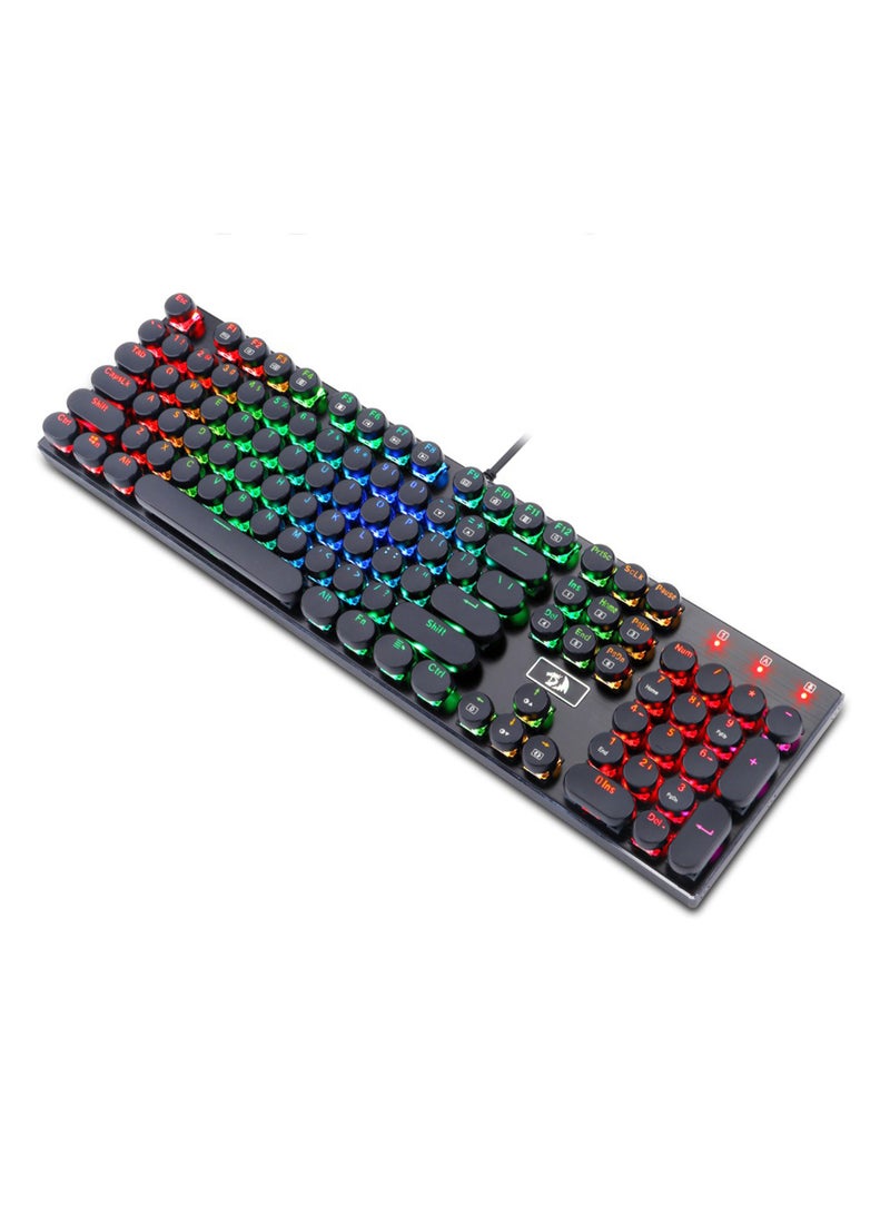LED Backlit Mechanical Wired Gaming Keyboard Black