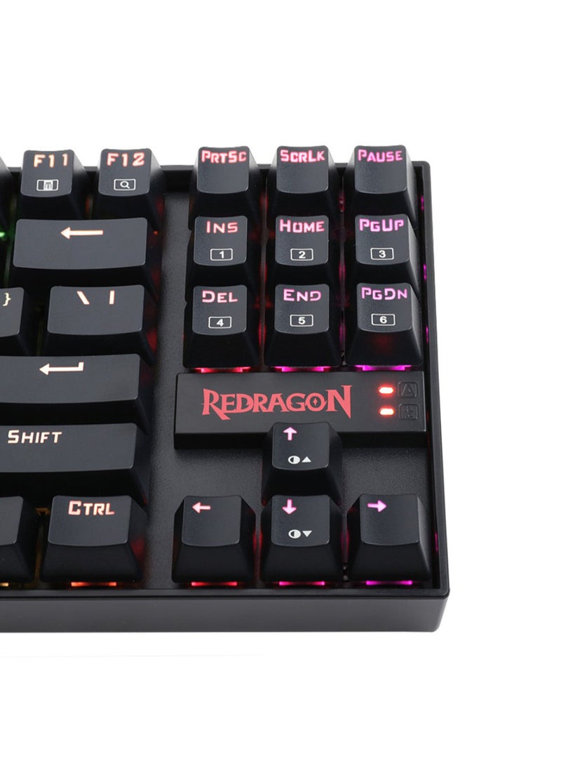 REDRAGON - Kumara Mechanical Gaming Keyboard Black And Red - Image 1