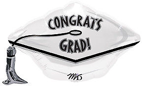 Anagram Congratulations Graduates Cap Mylar Balloon 