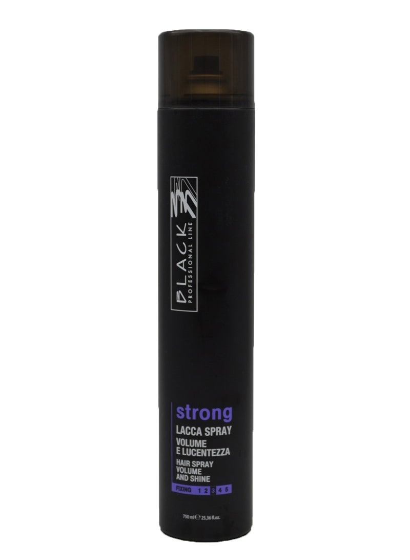 BLACK PROFESSIONAL LINE Strong Volume and Shine Hair Spray Clear 750ml