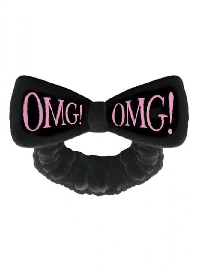 رابطة رأس بطباعة OMG أسود