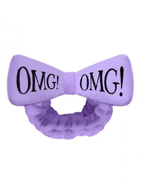 OMG Printed Hair Band Purple