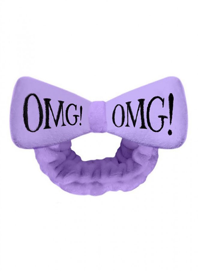 OMG Printed Hair Band Purple