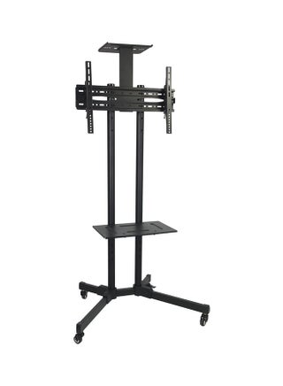 Alpha Universal TV Floor Stand for 26 inches to 70 inches With Wheels Camera Holder And DVD Rack - Black - v1553924966/N22963309A_1
