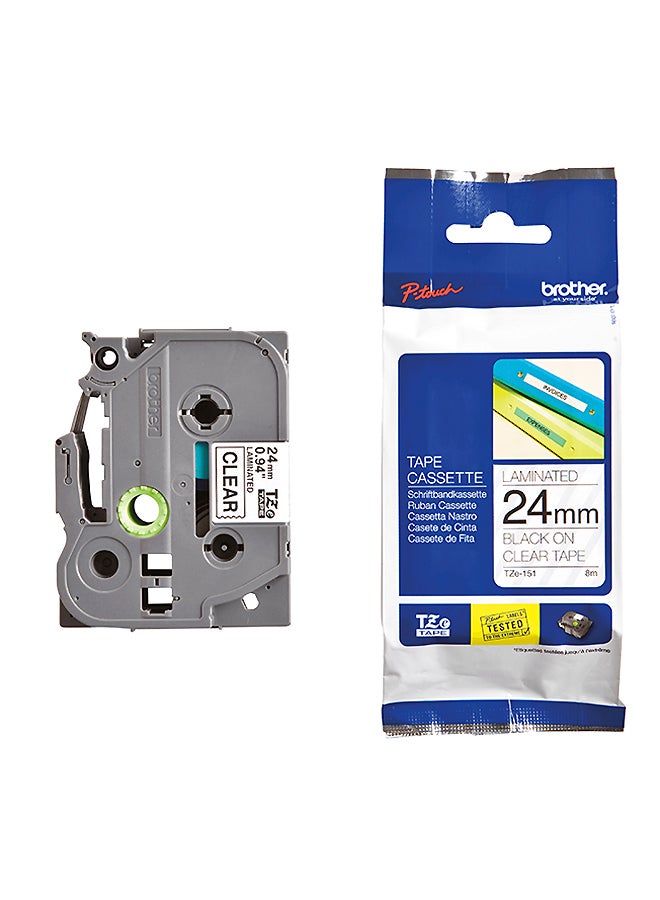 brother Tze151 24Mm/Cler Tape