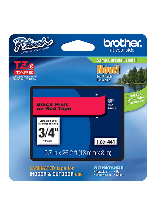 brother Tze441 18Mm/Red Tape