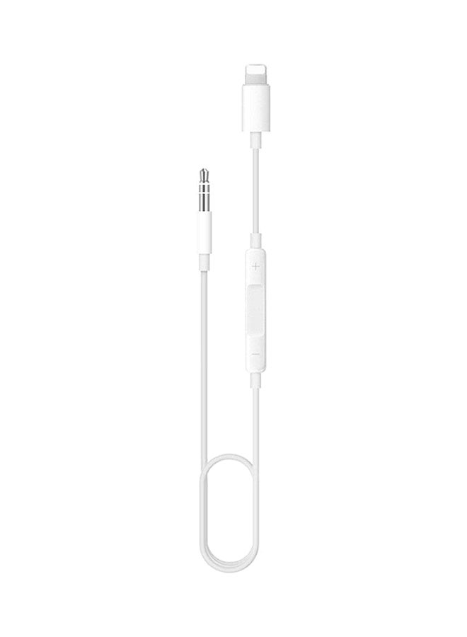 unbraded Lightning To Stereo Aux Cable  - Image 1