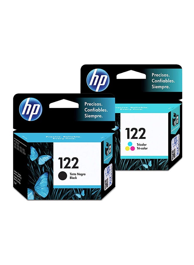 HP - 2-Piece 122 Color Cartridge Toner Set Multicolour - Image 1