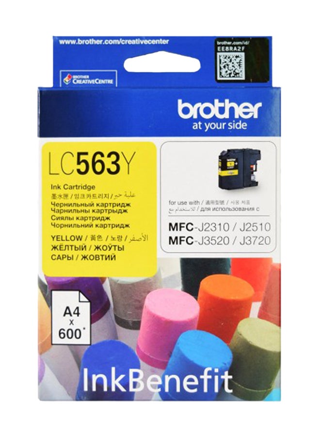 brother LC563 Ink Cartridge Yellow - Image 2