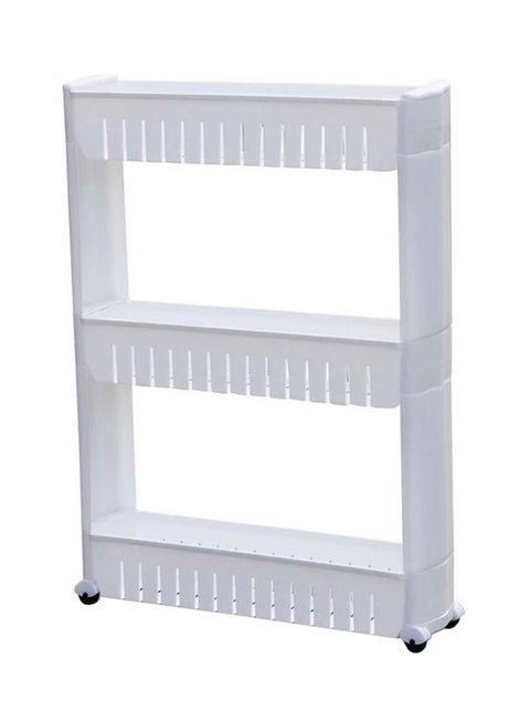 Removable Creative Bathroom Kitchen Storage Shelves White Medium