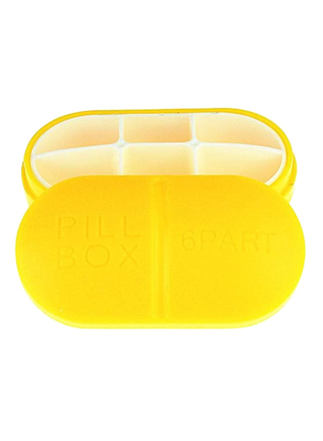 علبة تنظيم حبوب الدواء أصفر Medium
