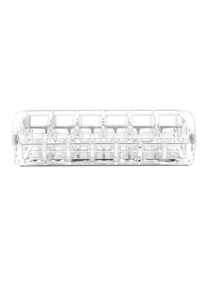 26-Compartment Acrylic Lipstick And Nail Polish Organizer Clear Medium